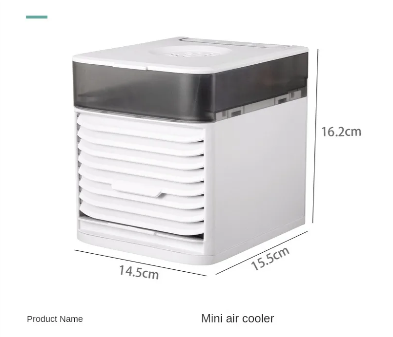 Mini Air Cooler with dimensions